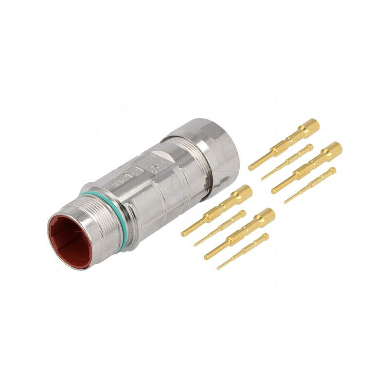 Conector M23 Mufă 8 PIN Tată Crimpat Drept EPIC KIT | Electronic-mag.ro | Componente Electronice