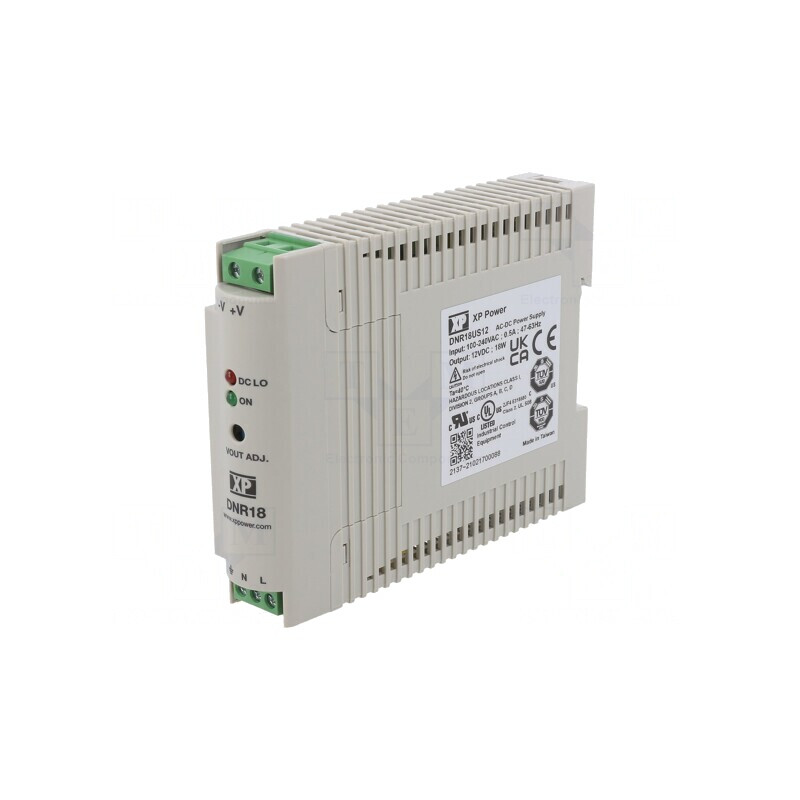 Alimentator Pulsatoriu DIN 18W 12VDC 1.5A | Electronic-mag.ro | Componente Electronice