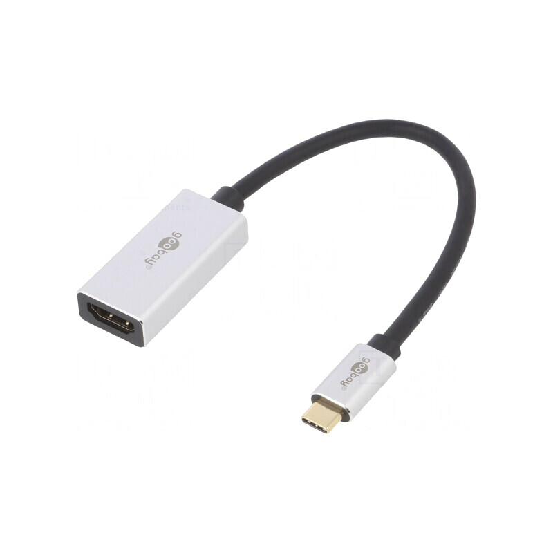 Adaptor HDCP 2.2 HDMI 2.1 USB C Mufă Aurită 0.15m | Electronic-mag.ro | Componente Electronice
