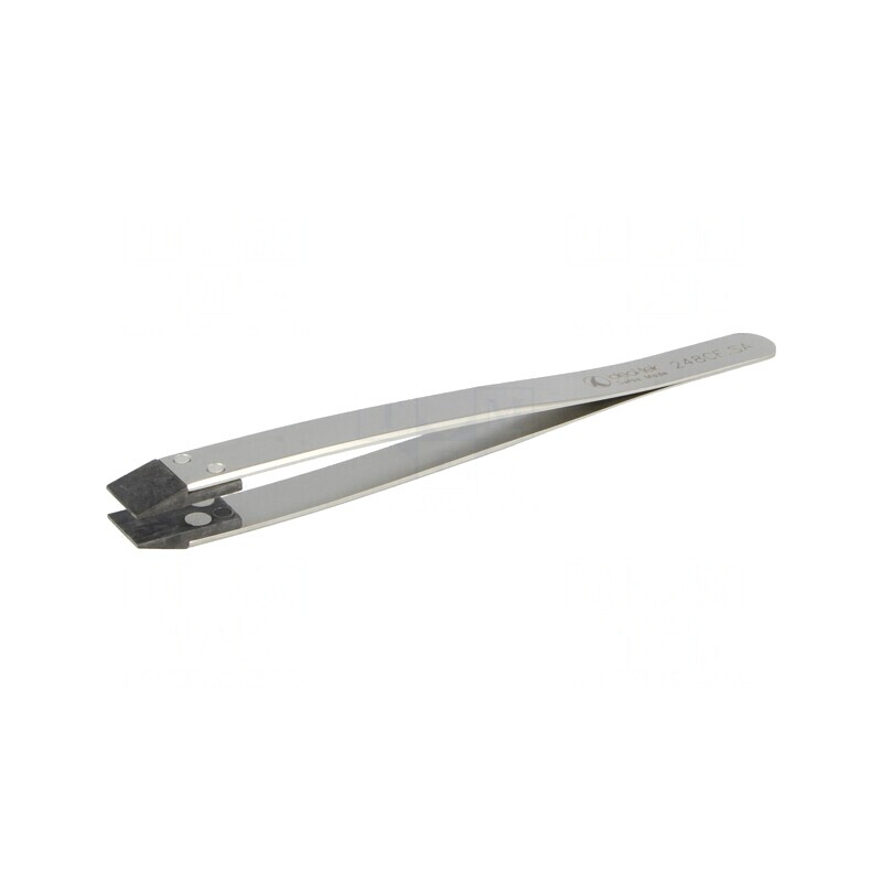 Pensetă Solidă 130mm Vârf Lat ESD | Electronic-mag.ro | Componente Electronice