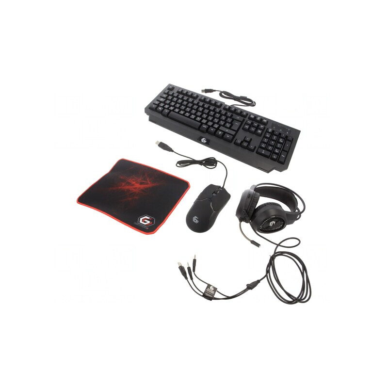 Kit de gaming negru Jack 3,5mm USB HU layout cu cablu | Electronic-mag.ro | Componente Electronice