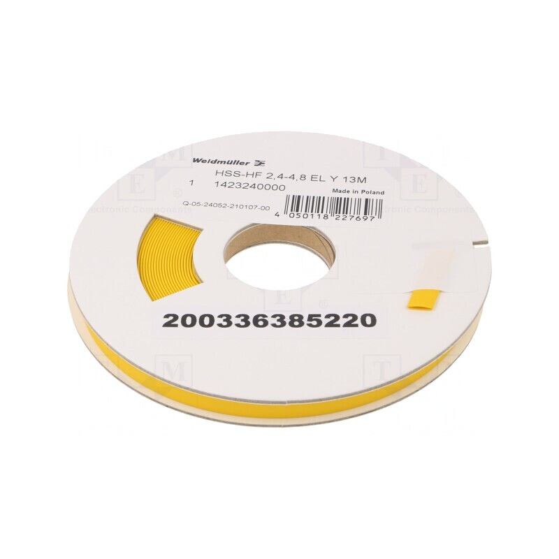 Manşon termocontractabil galben 4,8mm 13m | Electronic-mag.ro | Componente Electronice