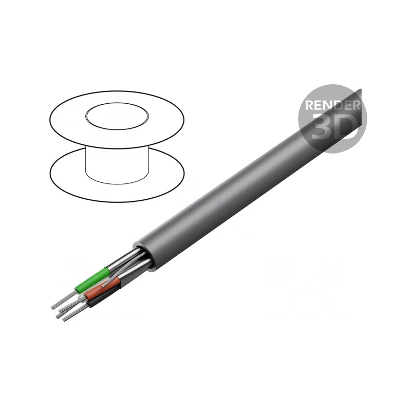 Cablu Alpha Essential C&C 2x2x22AWG Ecranat PVC 2466C | Electronic-mag.ro | Componente Electronice