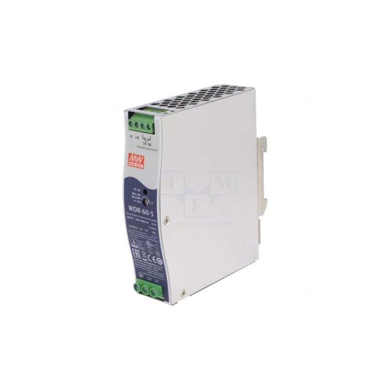 Alimentator Pulsatoriu pentru Șină DIN 50W 5V 10A | Electronic-mag.ro | Componente Electronice