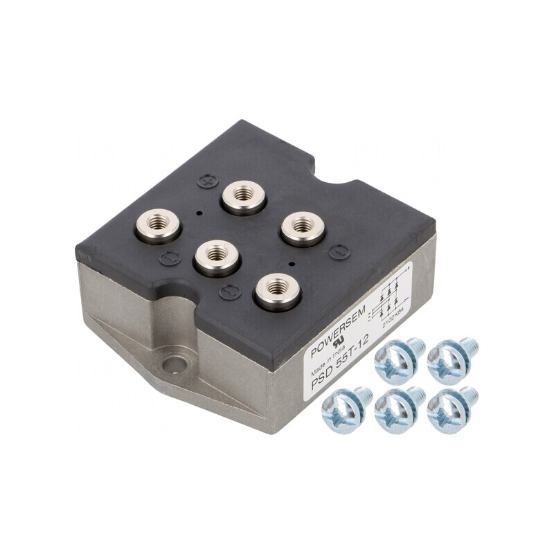 Trifazat Punte Redresoare 1,2kV 58A 670A PSD 55/12 | Electronic-mag.ro | Componente Electronice