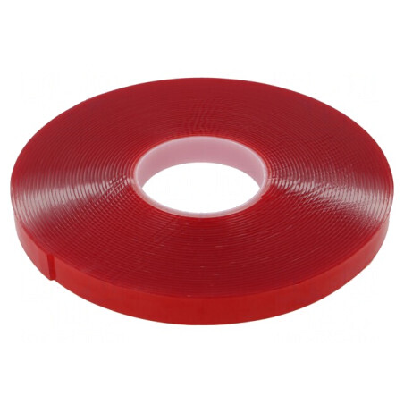 Bandă dublu adezivă acrilică 19mm x 16,5m | Electronic-mag.ro | Componente Electronice