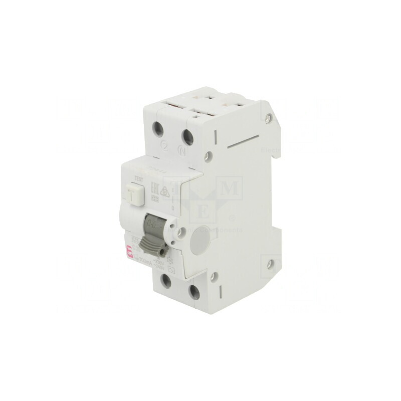 Întrerupător 20A 300mA 2P 230/400VAC IP20 | Electronic-mag.ro | Componente Electronice