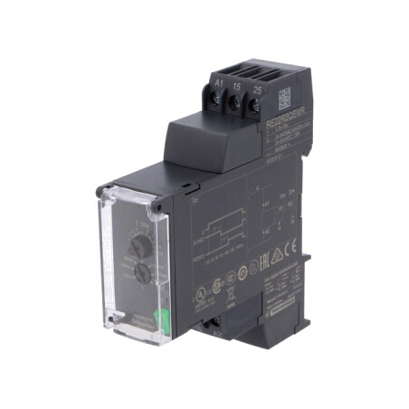 Releu Temporizator DPDT 0.3-30s 250VAC/8A 24-240VAC/DC IP20 | Electronic-mag.ro | Componente Electronice