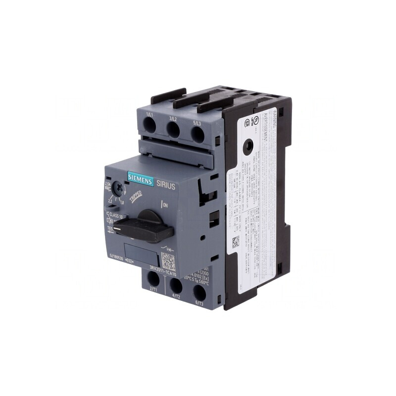Întrerupător Motor 0.75kW 220-690VAC Șină DIN 3RV2 | Electronic-mag.ro | Componente Electronice