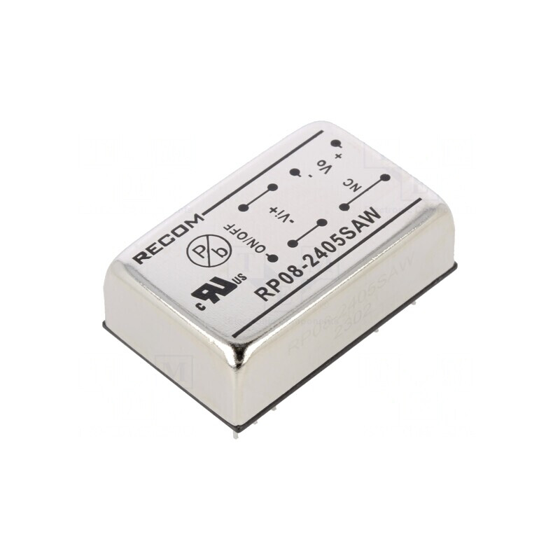 Convertor DC/DC 8W 9-36V la 5V 1,6A DIP24 RP08-2405SAW | Electronic-mag.ro | Componente Electronice