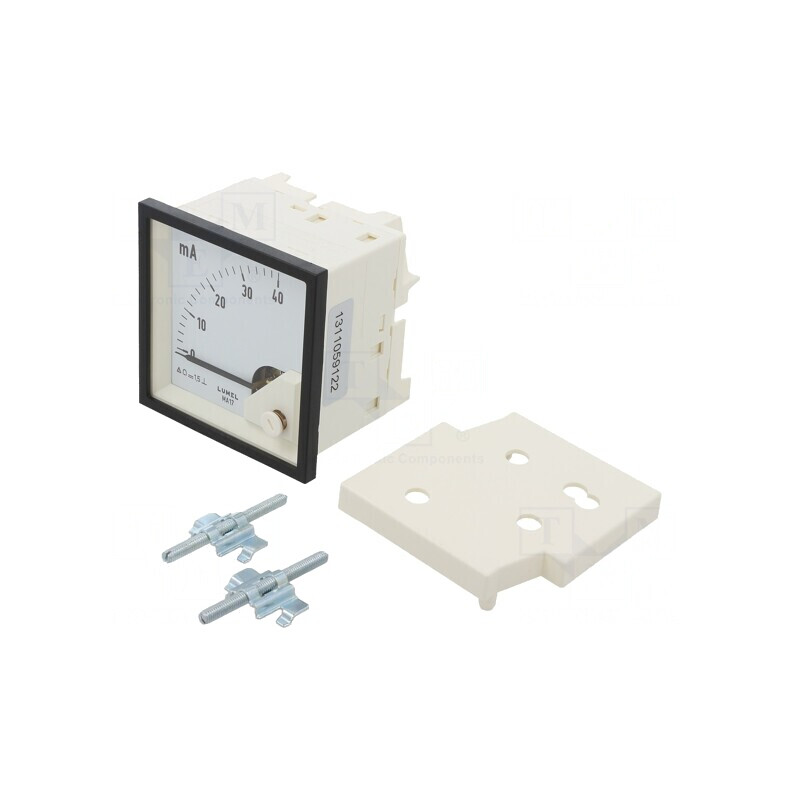 Ampermetru pe panou 0-40mA Clasa 1.5 61mm 600V | Electronic-mag.ro | Componente Electronice