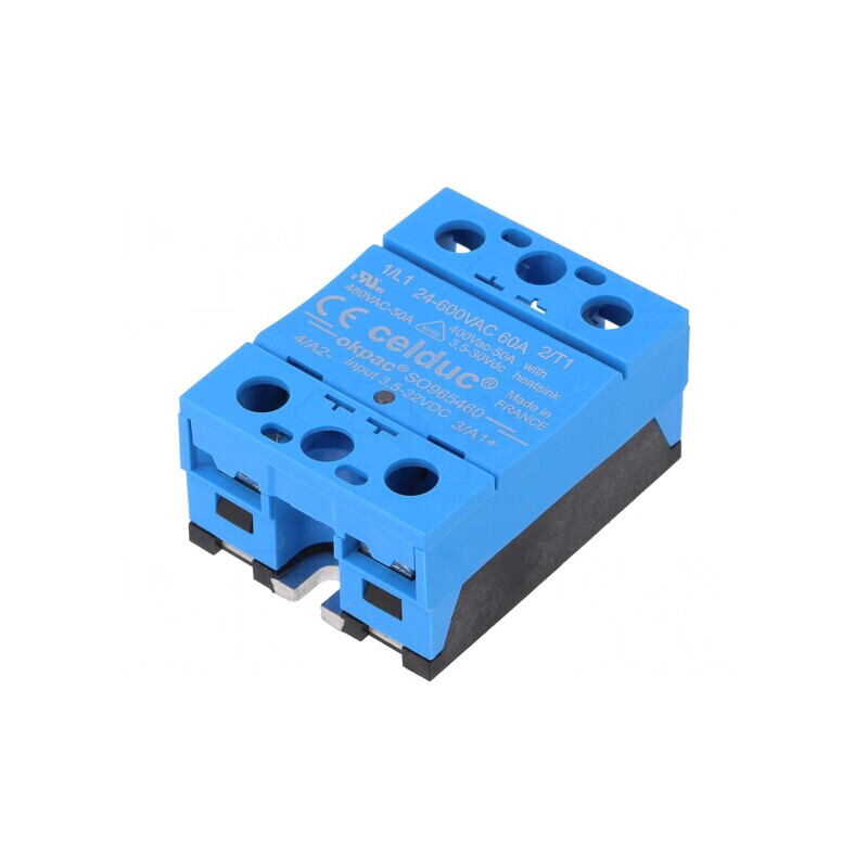 Releu Semiconductori 60A 1-Fazat 3,5-32VDC 24-600VAC | Electronic-mag.ro | Componente Electronice