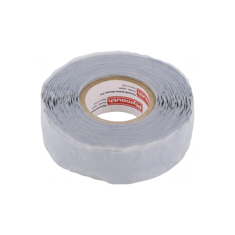Bandă autoamalgamantă gri 25mm x 9m 500um 180°C Silicon Rubber | Electronic-mag.ro | Componente Electronice