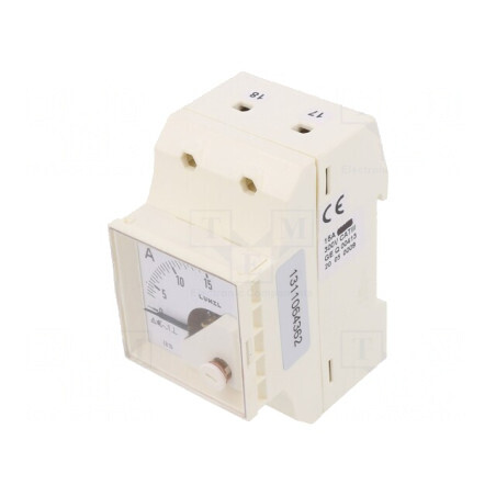 Ampermetru pentru Șină DIN I AC 0-15A True RMS Clasa 1.5 | Electronic-mag.ro | Componente Electronice