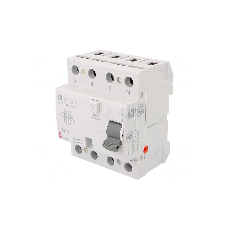 Întrerupător diferenţial 40A 30mA 4P 230/400V | Electronic-mag.ro | Componente Electronice
