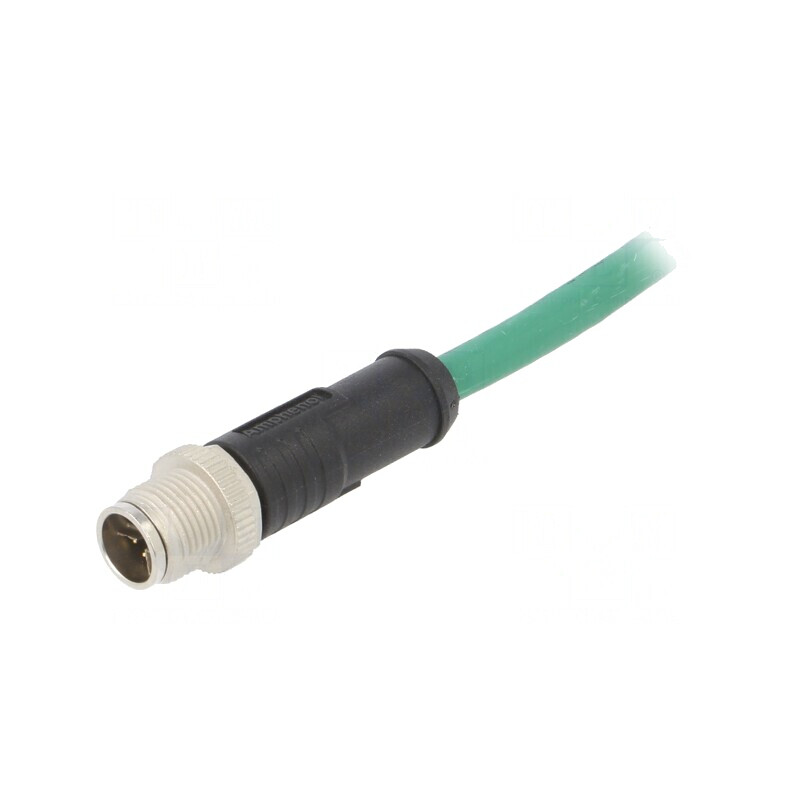 Mufă M12 8 pini tată 5m IP67 50V 500mA dreaptă | Electronic-mag.ro | Componente Electronice