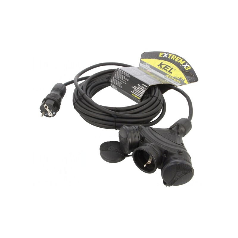 Prelungitor 3 Prize Negru 10m 16A | Electronic-mag.ro | Componente Electronice
