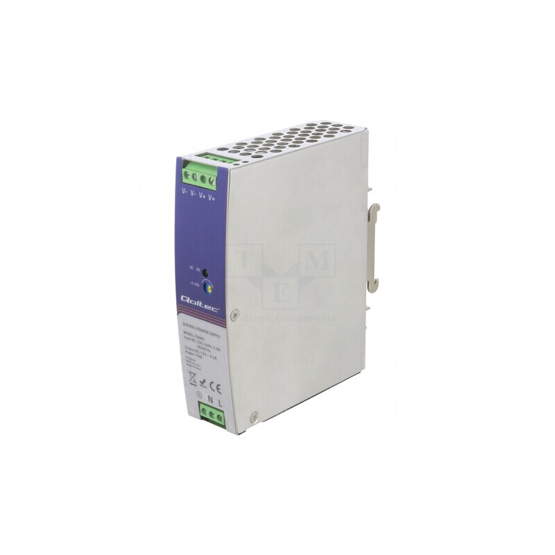Alimentator pentru șină DIN 75W 12V 6,3A IP20 | Electronic-mag.ro | Componente Electronice