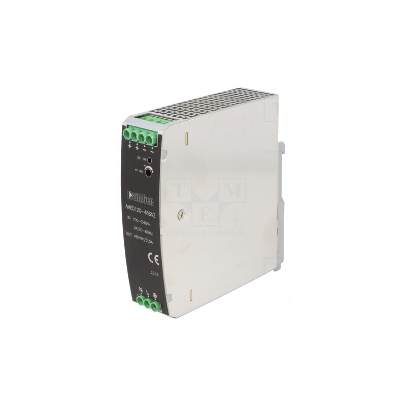 Alimentator pulsatoriu DIN 120W 48VDC 2.5A | Electronic-mag.ro | Componente Electronice
