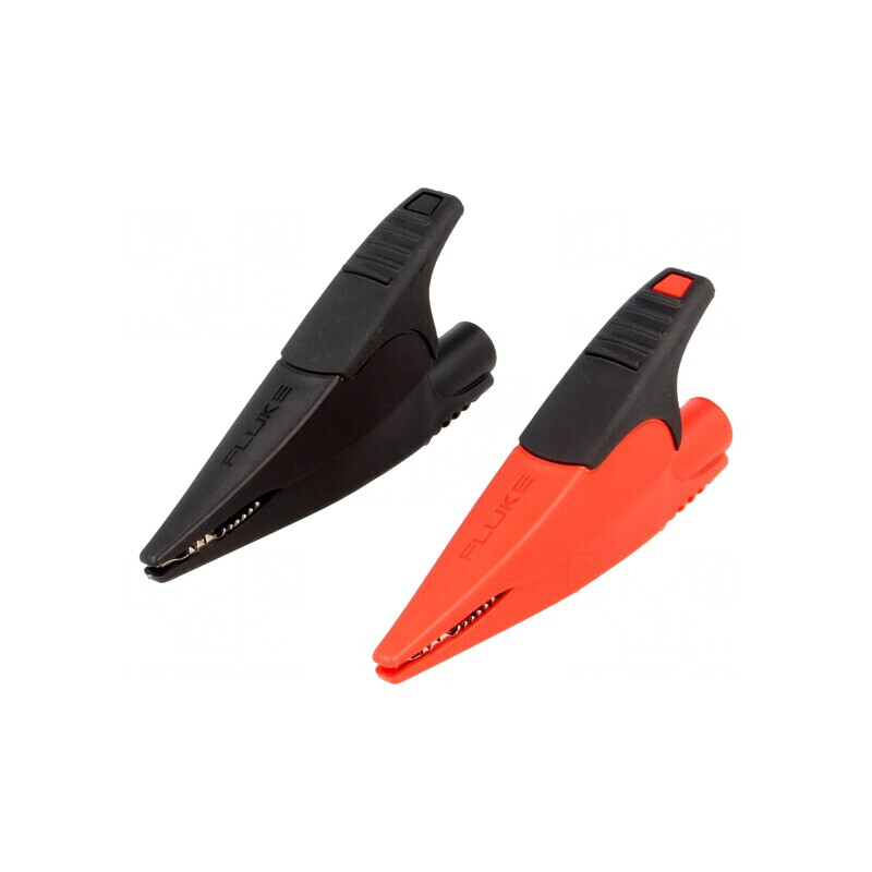 Set Borne Crocodil 10A 1kVDC Negru Roșu 4mm FLUKE AC285 | Electronic-mag.ro | Componente Electronice