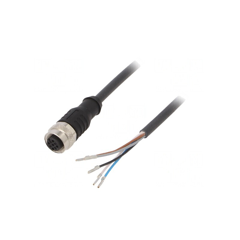Cablu 5pin M12 10M Negru | Electronic-mag.ro | Componente Electronice