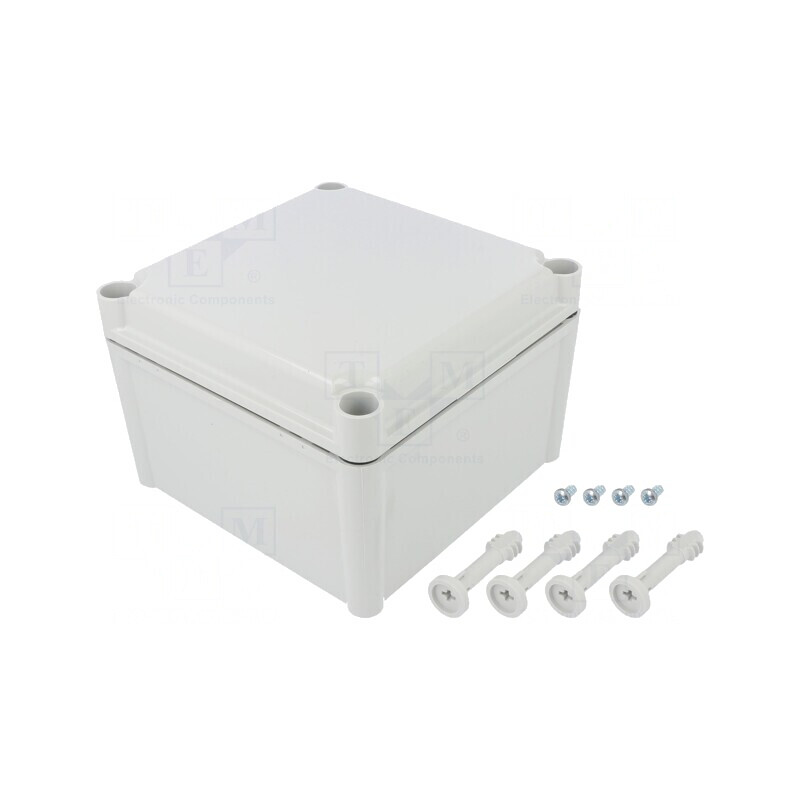 Carcasă Universală SOLID ABS Gri 188x188x130mm | Electronic-mag.ro | Componente Electronice