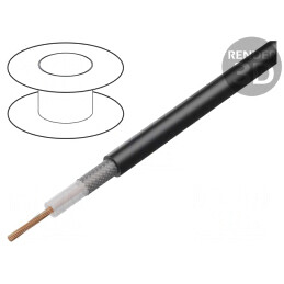 Cablu Coaxial Negru RG174/U 30,5m 2,59mm | Electronic-mag.ro | Componente Electronice