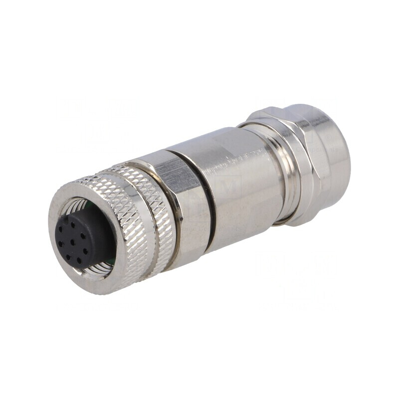 Mufă M12 8-PIN mamă IP67 pe cablu DeviceNet/CANopen | Electronic-mag.ro | Componente Electronice