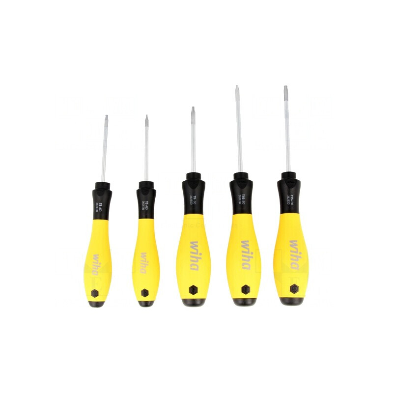 Kit Șurubelnițe Torx ESD SoftFinish 5 buc. | Electronic-mag.ro | Componente Electronice