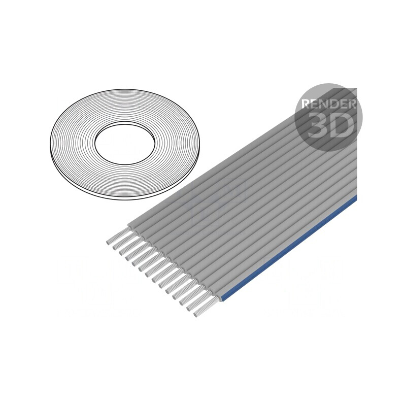 Cablu Bandă 1,27mm Cu 14x28AWG PVC Neecranat | Electronic-mag.ro | Componente Electronice