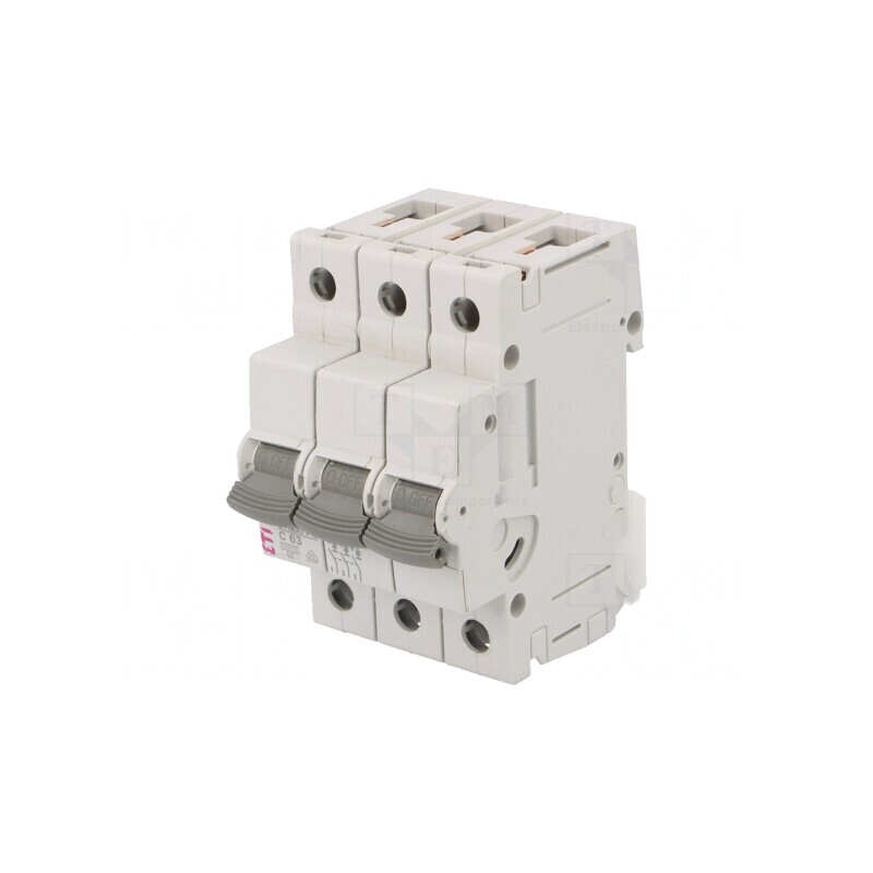 Întrerupător de supracurent 63A 3P 10kA 230/400VAC | Electronic-mag.ro | Componente Electronice