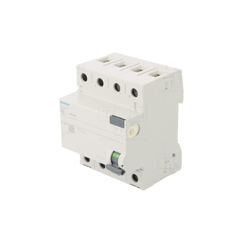 Întrerupător diferenţial 25A 30mA 3P+N IP20 | Electronic-mag.ro | Componente Electronice