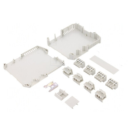Carcasă pentru șină DIN 99mm x 22,5mm x 110mm poliamidă | Electronic-mag.ro | Componente Electronice
