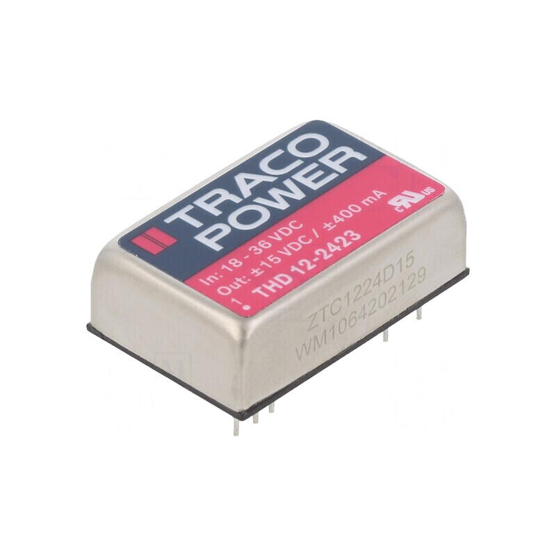 Convertor DC/DC 12W 18-36V la 15V/-15V | Electronic-mag.ro | Componente Electronice