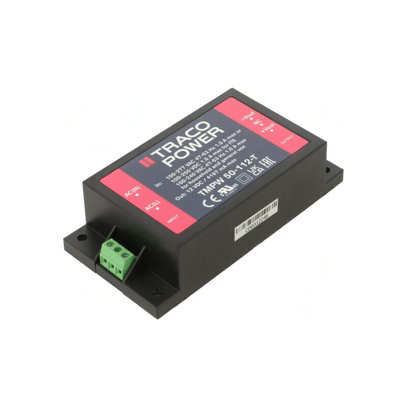 Alimentator Pulsatoriu Încastrabil 50W 12VDC 4167mA | Electronic-mag.ro | Componente Electronice