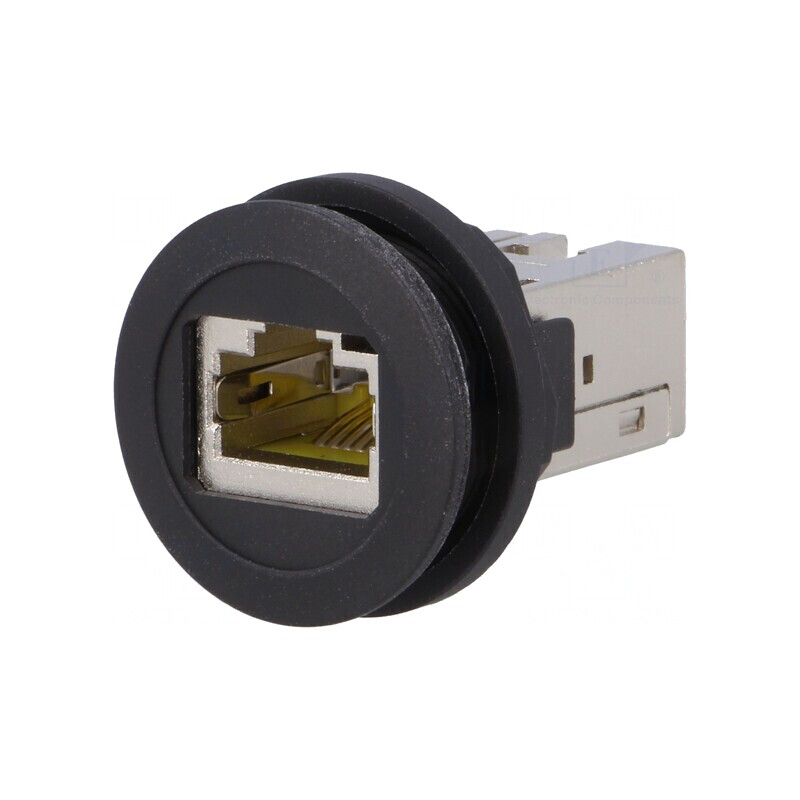 Soclu RJ45 Ø22mm negru Harmony XB5 | Electronic-mag.ro | Componente Electronice