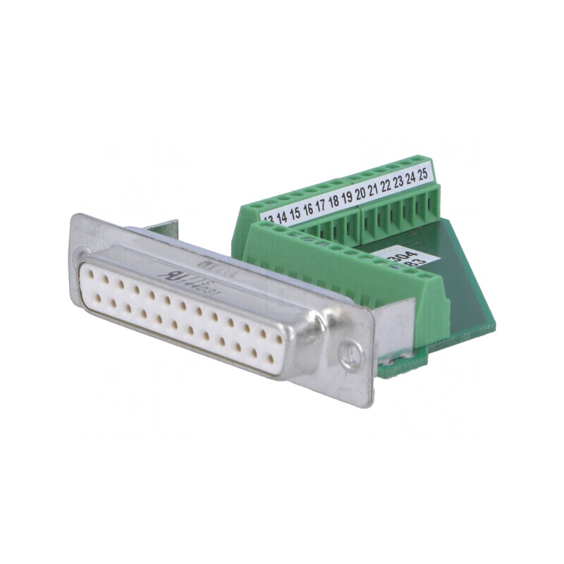 Mufă D-Sub 25 PIN Mamă cu Terminal pe Șurub | Electronic-mag.ro | Componente Electronice