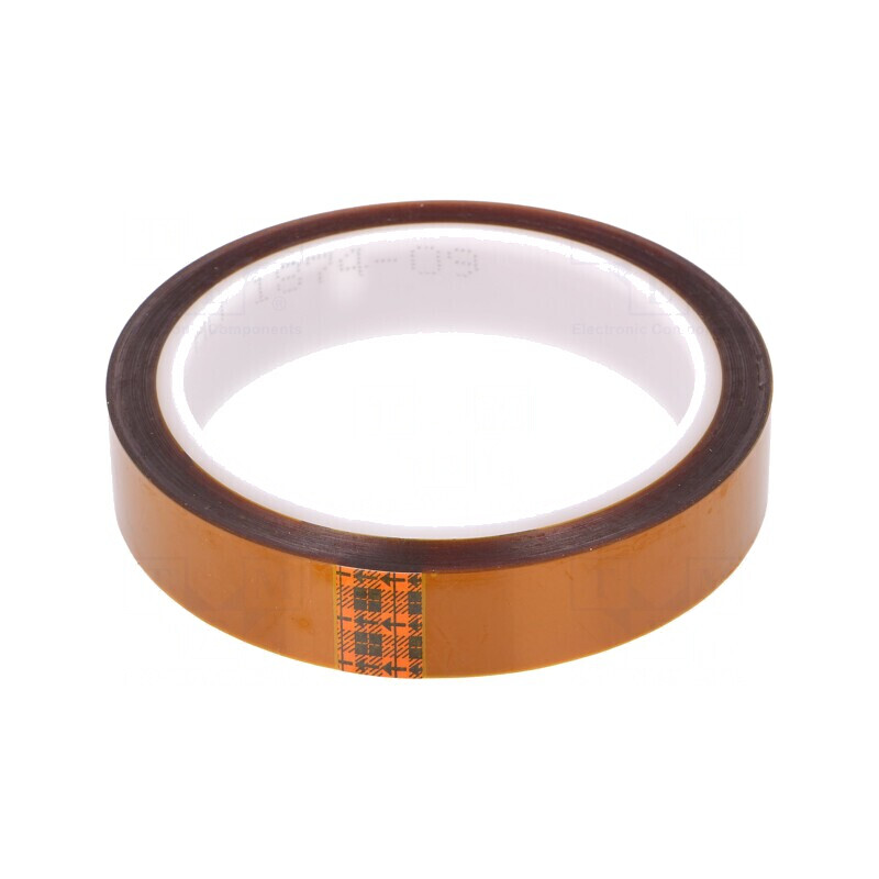 Bandă Termorezistentă 0.07mm 62% Ambră -73÷260°C | Electronic-mag.ro | Componente Electronice