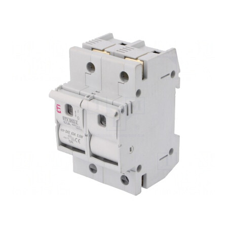 Separator cu Fuzibil D02 pentru Șină DIN 63A 230/400VAC | Electronic-mag.ro | Componente Electronice