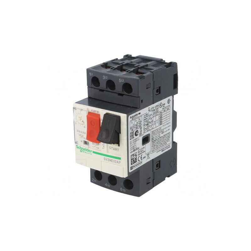 Întrerupător motor 0,06kW DIN IP20 GV2ME02AP | Electronic-mag.ro | Componente Electronice