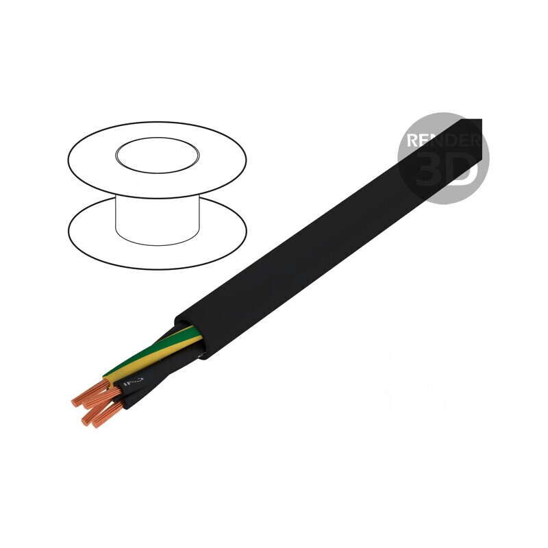 Cablu neecranat 4G25mm2 300V/500V Negru | Electronic-mag.ro | Componente Electronice