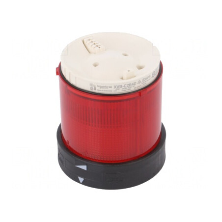 Semnalizator LED roșie 24V IP65 Ø70mm | Electronic-mag.ro | Componente Electronice