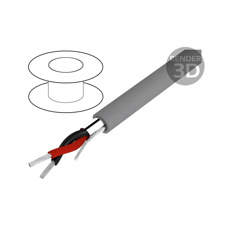 Cablu Alpha Essential C&C ecranat 22AWG Al-PET PVC | Electronic-mag.ro | Componente Electronice