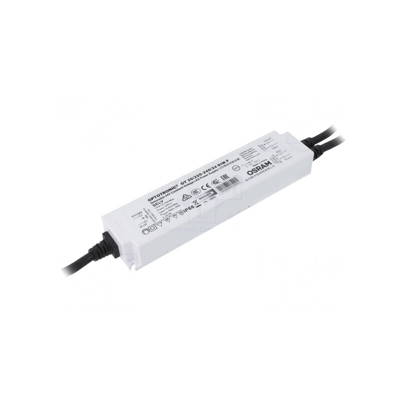 Alimentator LED 20W 24V IP66 DIM | Electronic-mag.ro | Componente Electronice
