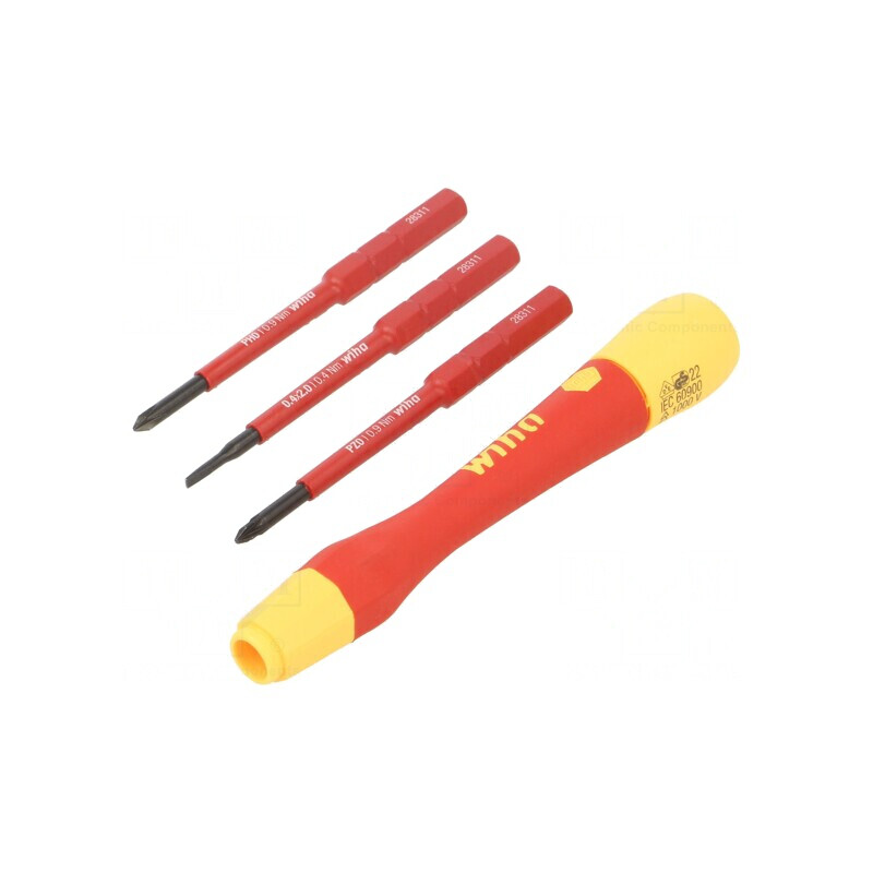 Set Şurubelniţe Izolate de Precizie 1kVAC ElectricVario 4 Bucăţi | Electronic-mag.ro | Componente Electronice