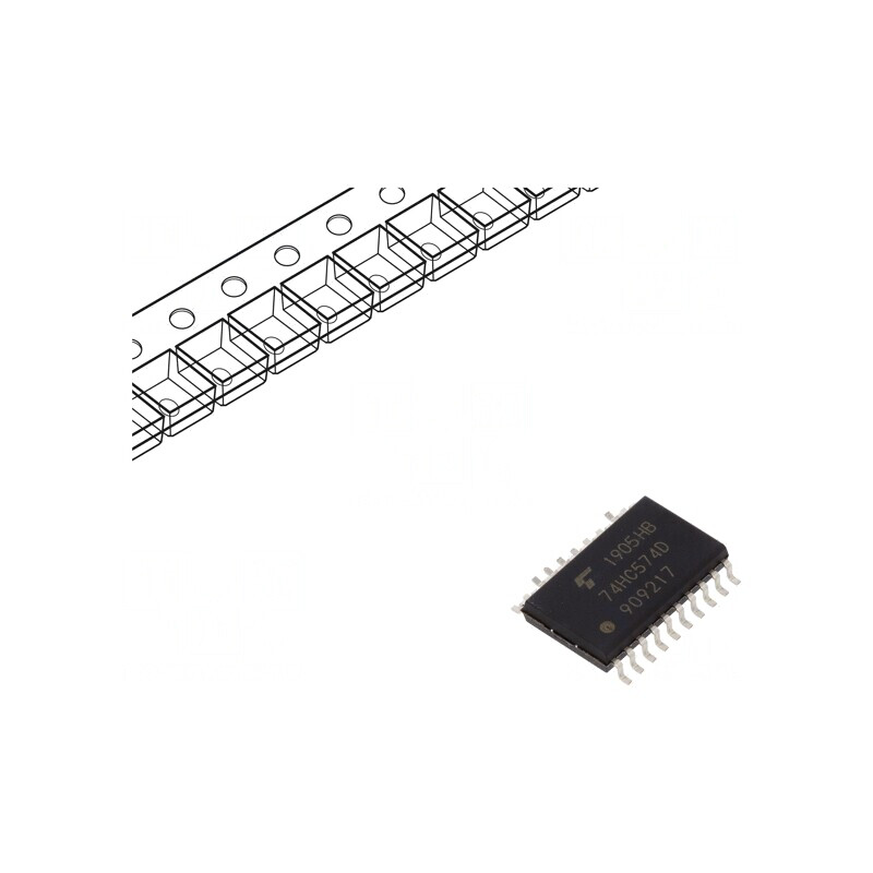 'Circuit Integrat 74HC574D Flip-Flop Digital 8 Canale SMD SO20' | Electronic-mag.ro | Componente Electronice