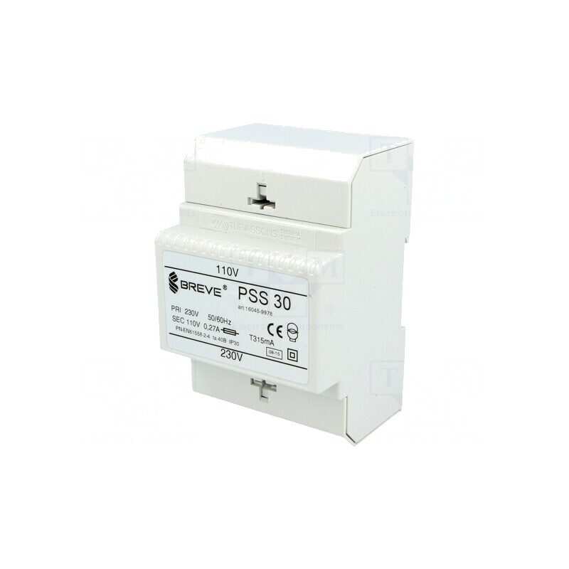 Transformator de Alimentare 30VA 230VAC 110V pentru Șină DIN | Electronic-mag.ro | Componente Electronice