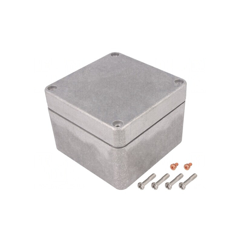 Carcasă Universală Aluminiu 125x125x90mm Naturală | Electronic-mag.ro | Componente Electronice