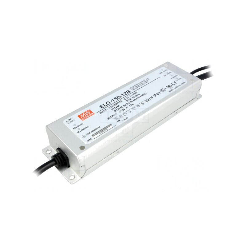 Alimentator LED 150W 24VDC 6,25A IP67 | Electronic-mag.ro | Componente Electronice