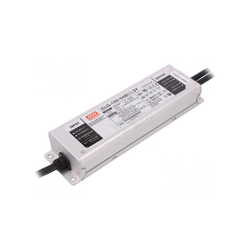 Alimentator LED 151.2W 54VDC 2.8A IP67 | Electronic-mag.ro | Componente Electronice